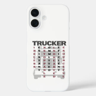Trucker Acrostic Tireless Resistant Unstoppable iPhone 16 Case