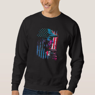 trucker American Big Rigs Diesel Truck Driver  58 Sweatshirt