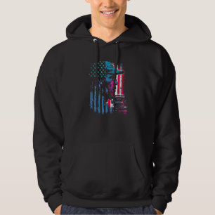 trucker American Big Rigs Diesel Truck Driver 65 Hoodie