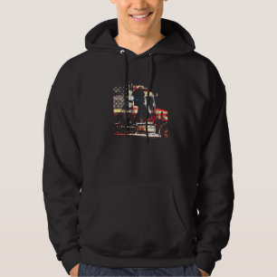 trucker American Big Rigs Diesel Truck Driver 77 Hoodie