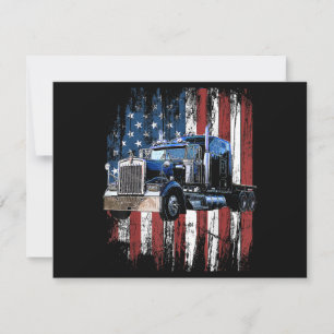 Trucker American Flag Truck Driver Truck Driver Gi