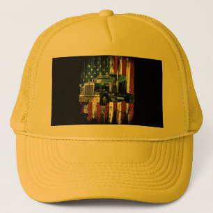Trucker American Flag Truck Driver Truck Driver Gi Trucker Hat