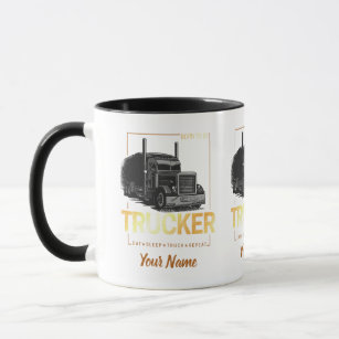 Trucker Born To Be Truck Retro Driver Vintage Mug