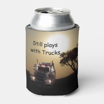Trucker Can Cooler by deemac2 at Zazzle