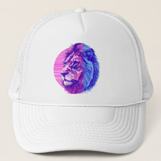 Trucker Cap Lion Vaporwave
