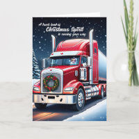 Trucker Christmas Spirit with Thumbs Up Santa