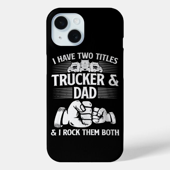 Trucker & Dad Case-Mate iPhone Case (Back)