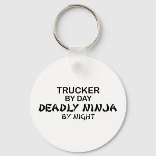 Trucker Deadly Ninja by Night Keychain