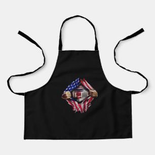 Trucker Driver American Flag Truck Apron