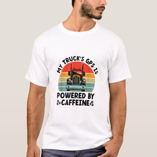 Trucker Driving Dad Trucker Father Truck Driver  T_Shirt