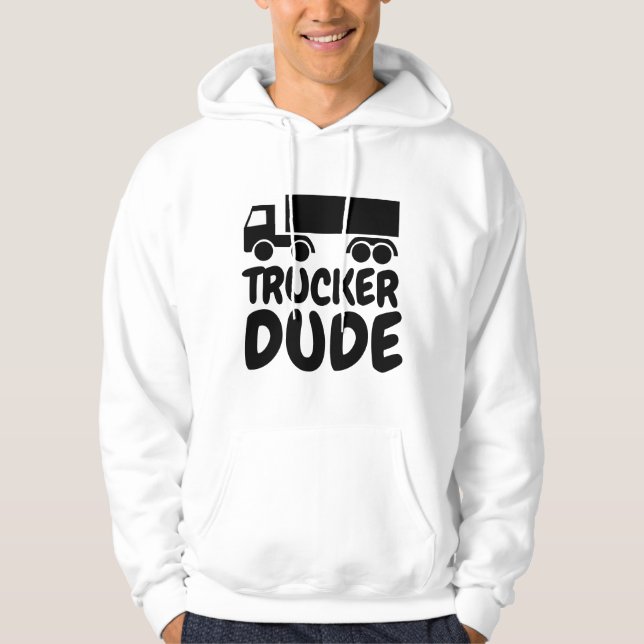 TRUCKER DUDE T-SHIRTS HOODIES (Front)