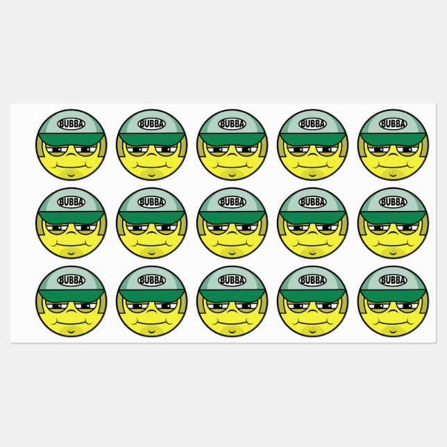 Trucker Face Emoji Labels (Sheet)
