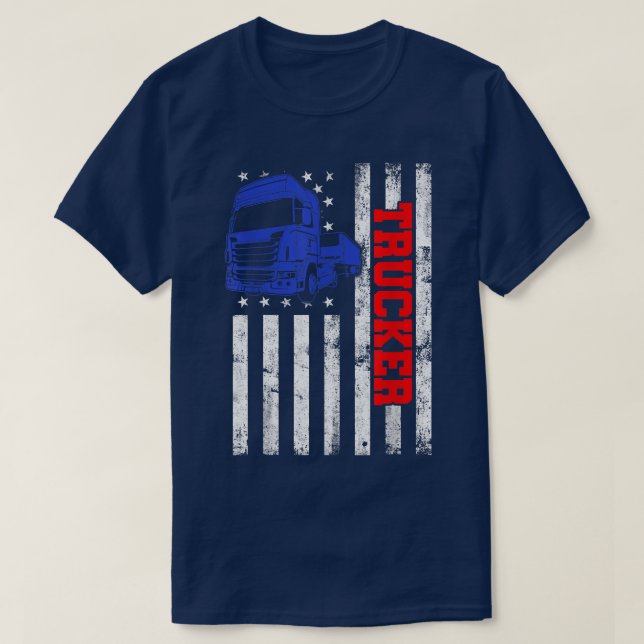 Trucker Funny Truck Driver2994 T-Shirt (Design Front)