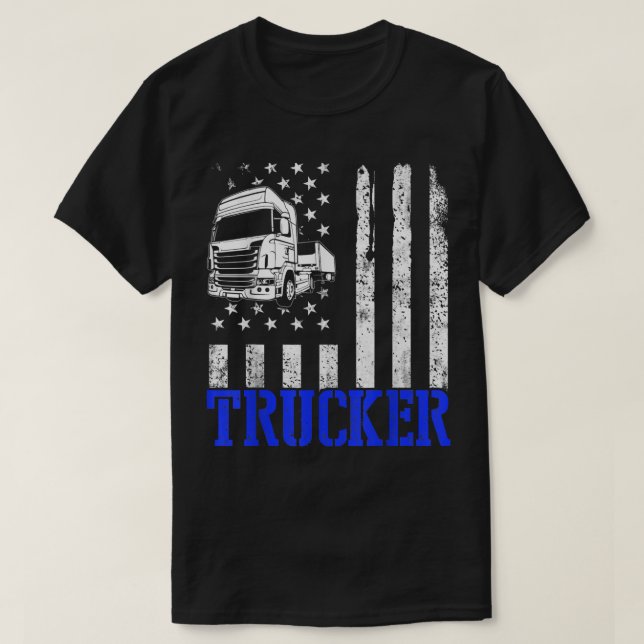 Trucker Funny Truck Driver 3013 T-Shirt (Design Front)