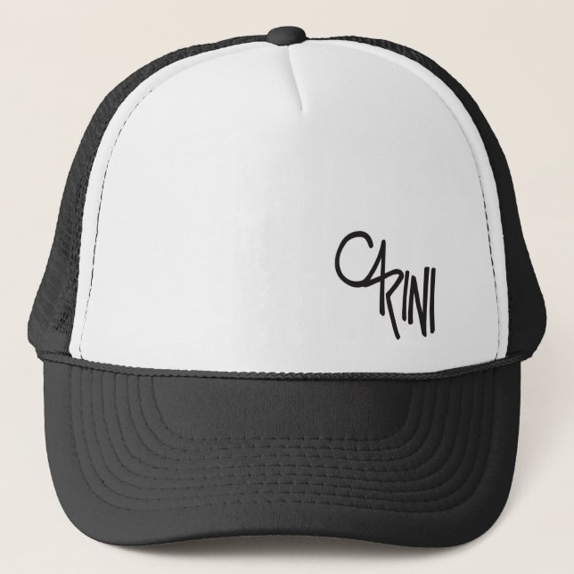 trucker hat - black (Front)