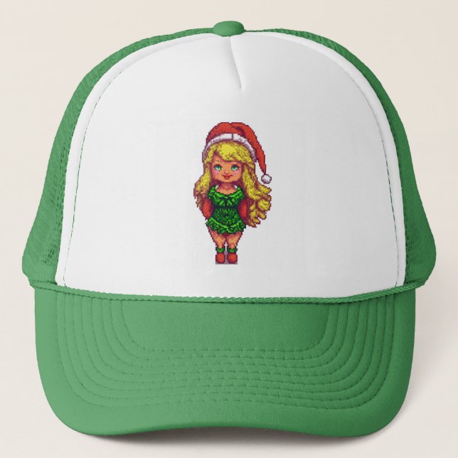 Trucker Hat Christmas girl  (Front)