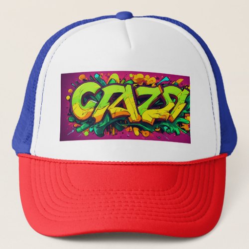 Trucker Hat _ Crazy Stunt Graffiti Style