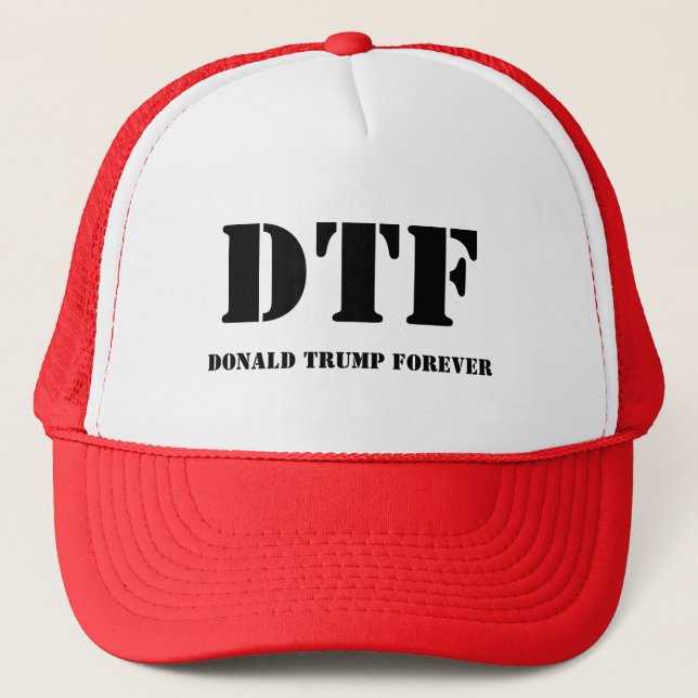 Trucker Hat DONALD TRUMP FOREVER DTF (Front)