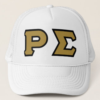 Trucker Hat. Gold Letters. Hat