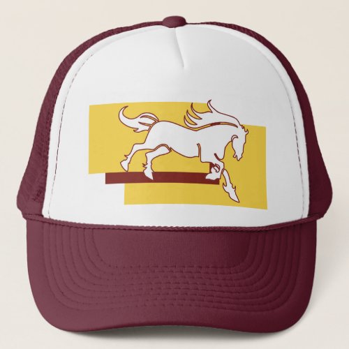 Trucker Hat_HORSE BASEBALL CAP_Team Mascots Trucker Hat