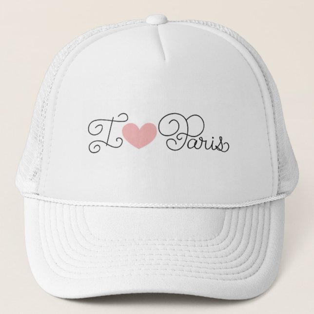 Trucker Hat/I Love Paris Hat (Front)