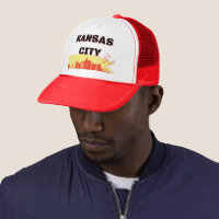 KC Football Retro Trucker Hat | The Kansas City Clothing Co. Red