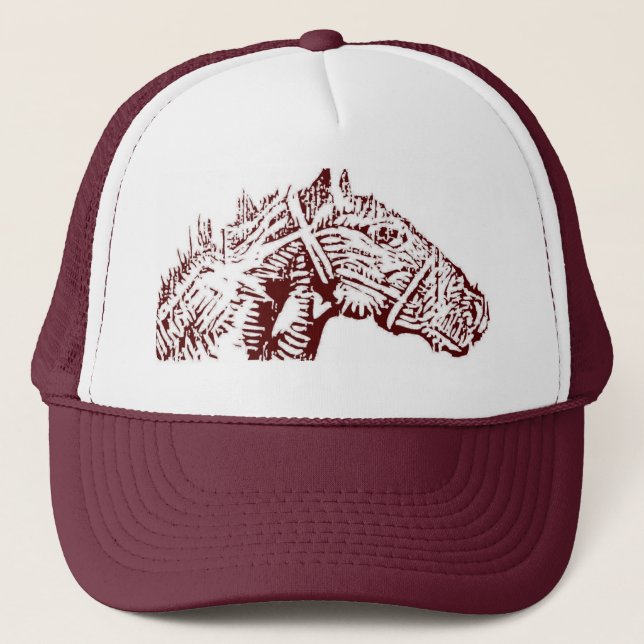 Trucker Hat Maroon 2 (Front)
