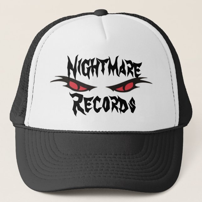 trucker hat , nightmare records (Front)