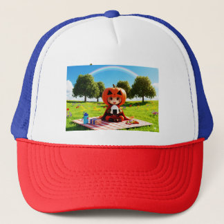 Trucker Hat-Pumpkin-themed Hero "Bokchanda" Cap