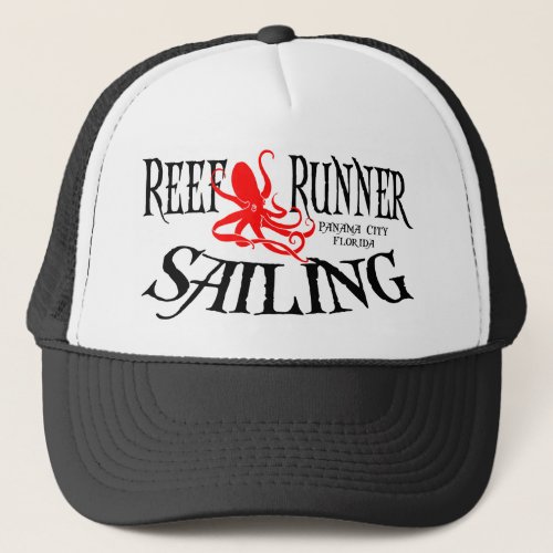 Trucker Hat _ Reef Runner Sailing Octopus