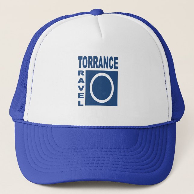 Trucker hat royal blue TRAVEL TORRENCE (Front)