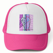 Trucker Hat ,Trendy pink cap for Teen and Adult ,