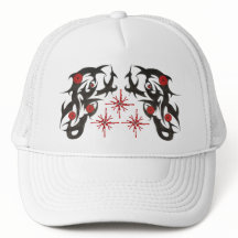 Trucker Hat, Trucker Hat tribal & stars tribal