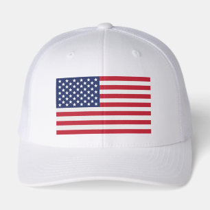 Trucker Hat "USA Flag Patriotic Mesh Back America"