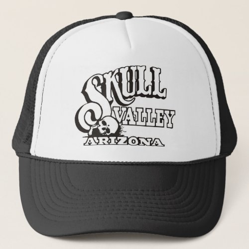 Trucker Hat w Skull Valley Arizona Logo