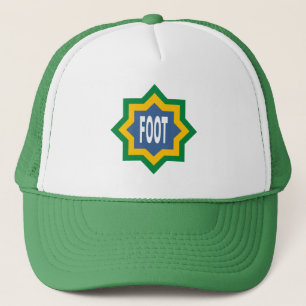 TRUCKER hat white/green FOOT