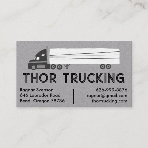 Trucker Hauling Logistics Trucking Moving Truck Business Card