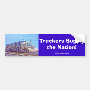 Trucker Lorry Heavy Transport Bumper Sticker #Gift