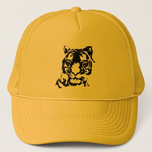 trucker men hat cap with Tiger