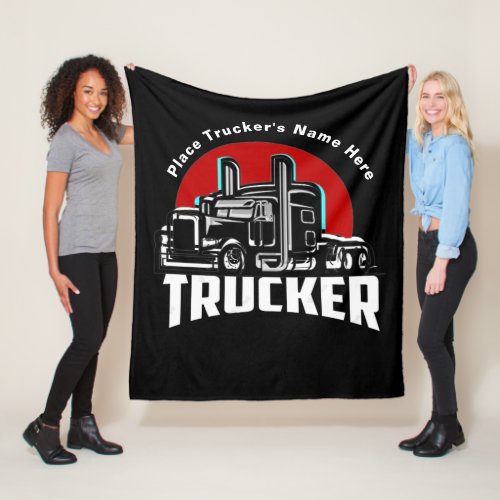 Trucker Personalized Gift Blanket