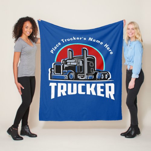 Trucker Personalized Gift Blanket