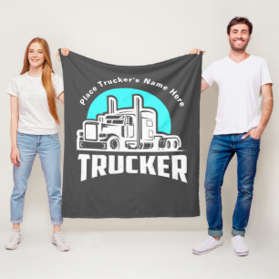 Trucker Personalized Gift Blanket
