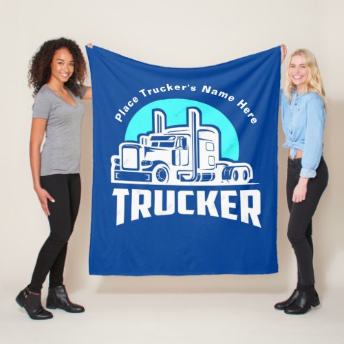 Trucker Personalized Gift Blanket