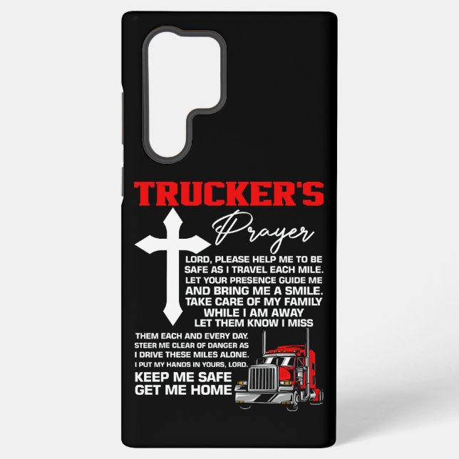 Trucker’s Prayer – Cross & Chrome Edition Samsung Galaxy Case (Back)