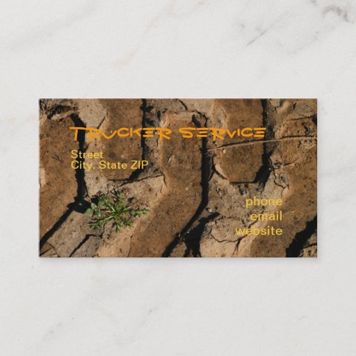 Customizable Trucker Service Business Card Templates