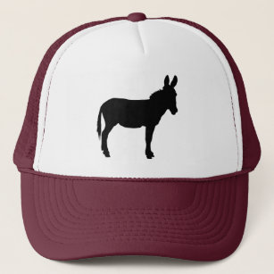 Trucker style cap with donkey logo in 11 colors!!