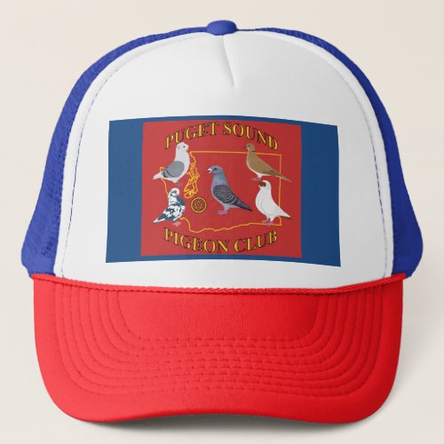 Trucker Style Puget Sound Pigeon Club Logo Hat