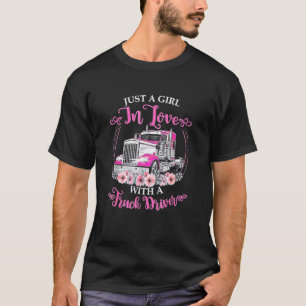 Trucker Tractor Traiiler Truck 18 Wheelertrucking T-Shirt