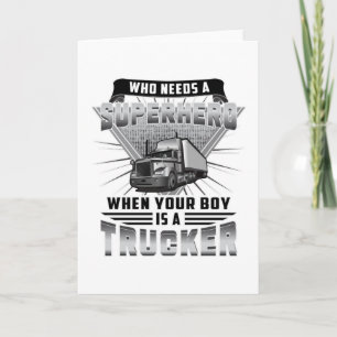 Trucker Truck Driver Trucks Lorry Funny Gift Idea Card