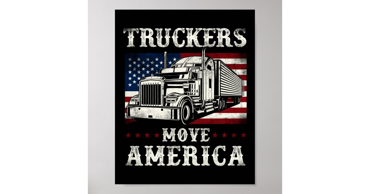 Trucker Gifts, Father's Day Gift For Trucker, Gift For Truck Driver,  Trucker Collage Canvas, Trucker Dad Gift - Stunning Gift Store